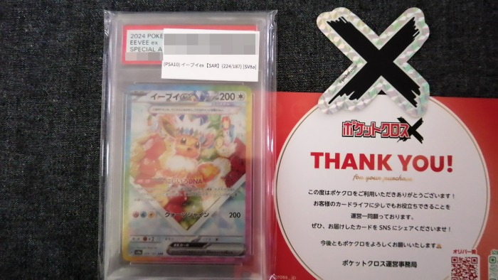 何かのPSA10 イーブイex SAR [SV8a 224/187]
